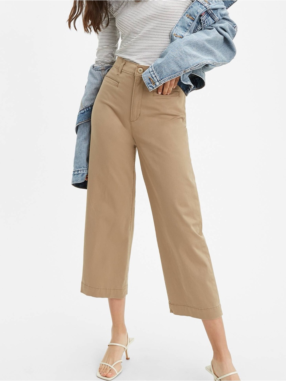 Levi's Ribcage Cropped Wide Leg Pants 26 / S